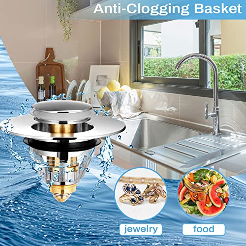 Tappo Lavandino Bagno Universale per Lavabo con