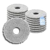 16 Pack Washable Mop Pads Replacement Compatible with Roborock Qrevo Series(Qrevo/S/Pro/Plus/Master/Slim/Curv/Edge/MaxV/Curv S5X/Edge S5A/S5V),Saros 10R, QV35A, QV35S Robot Vacuum