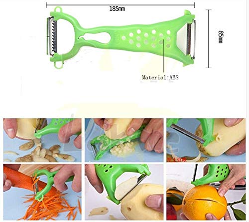 Plastic Grater Korean Carrot Salad Shredder & Vegetable And Fruit Peeler Julienne All In 1 Kitchen Tool #TOP1