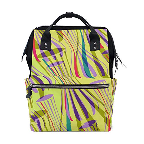 - Zaino per la mamma motivo: onde astratte colore: giallo