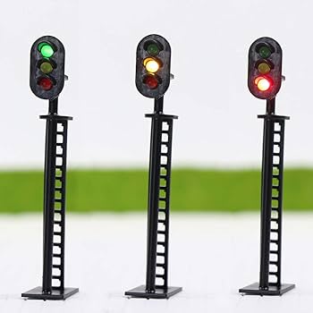 JTD08 Signal Heads With 3mm LEDs For Railway Signal HO Or OO Scale NEW