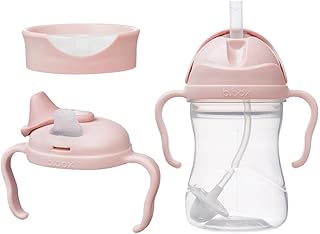 b.box 3-in-1 Vorteilsset für Kleinkinder, eine Tasse, drei Deckel zur Unterstützung der Trinkreise von Babys und Kleinkindern. BPA-frei, spülmaschinenfest, ab 4 Monaten, 240 ml