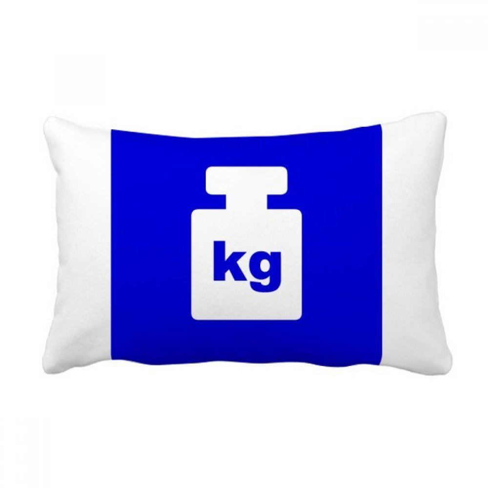 Coussin lombaire bleu carré 40x60 cm DIYthinker pour déco canapé salon