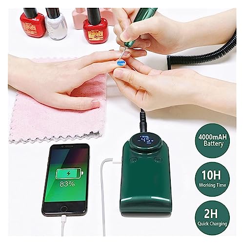 Nail-Grinding-Machine-45000RPM-Electric-Nail-Drill-Machine-Rechargeable-Manicure-Machine-with-LCD-Display-Portable-Cordless-Drill-Set-Nail-Art-Tools-for-DIY-Home-or-Salon-Mani-Pedis