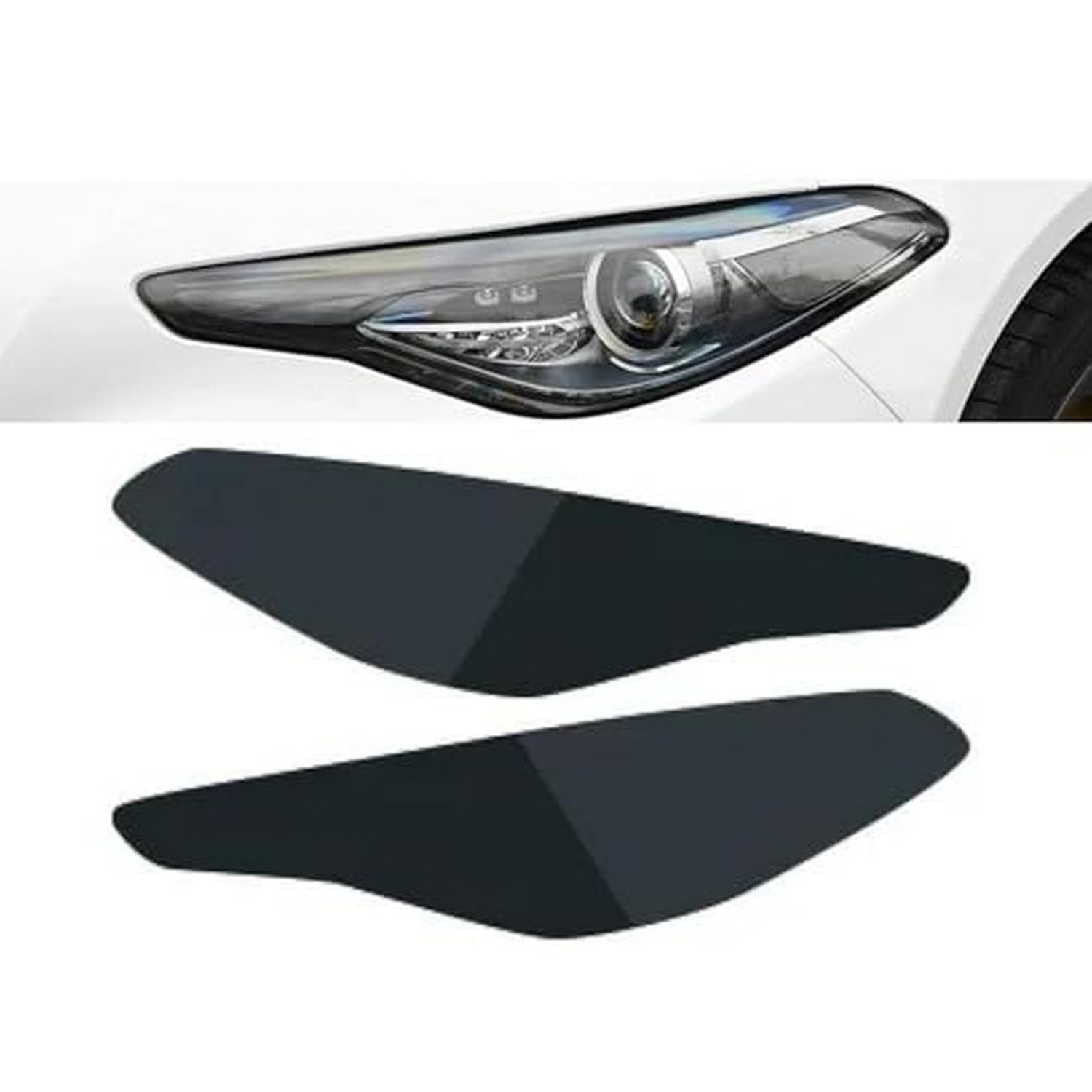 Film teinté Alfa Romeo Giulia 952 contre rayures phare transparent noir TPU
