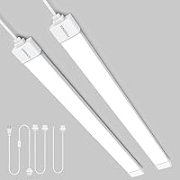 Vista 12 de Lámpara de Tubo LED con Enchufe, 2 Pies 2000LM 5000K Tienda de Utilidad, Gabinete Enlazable para Garaje, Cocina, Baño, Clóset, Oficina - 2 Pies
