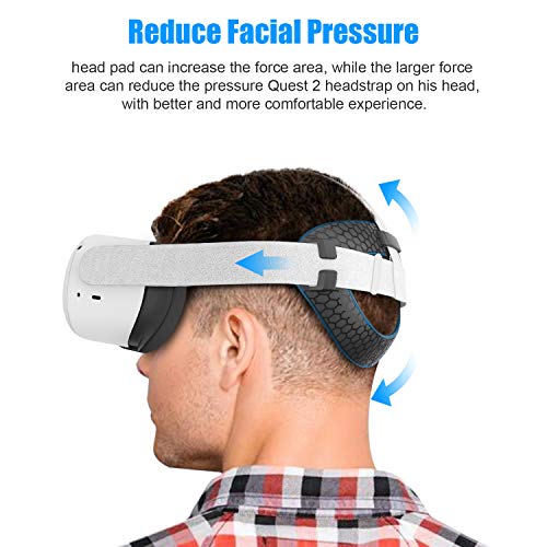 AMVR Head Back Padding,Gravity Pressure Balance Cushion Comfortable Soft TPU Pad Accessories for Meta Quest 2 Headset… - Image 3