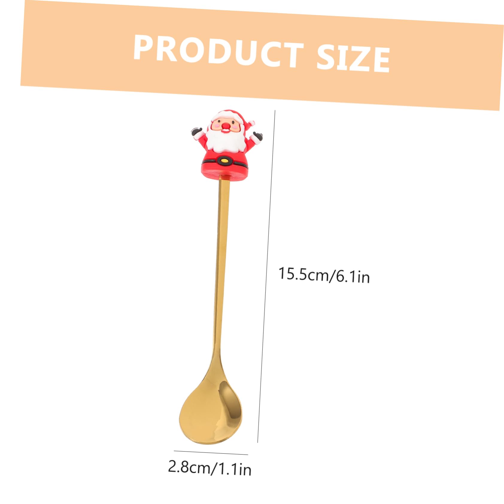 COLLBATH 1Set Cute Christmas Themed Forks and Spoons Dinnerware for Parties Family Gatherings and Holiday Celebrations