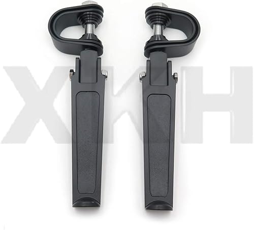 Estriberas SMT-1 con incrustaciones de goma de 1/4 pulgadas compatibles con Harley Bad Boy Fxstsb Heritage Softail FLST Black Motorcycle [B00XIRWVBI]