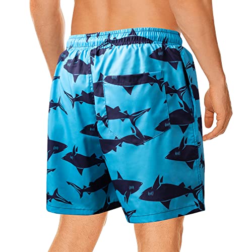 Mens Swim Trunks with Compression Liner 2 in 1 Quick Dry Bathing Suit Swim Shorts4
