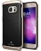 Caseology [Envoy Series] Galaxy S7 Case - [Premium Leather] - Carbon Fiber Black