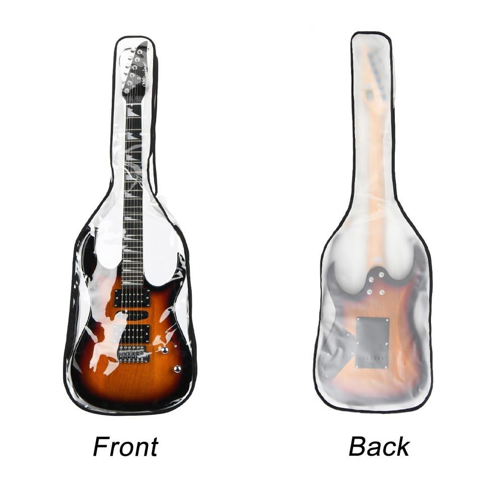 Gitarowa miękka osłona przeciwpyłowa, wodoodporna, przezroczysta, zmywalna, do instrumentów muzycznych
