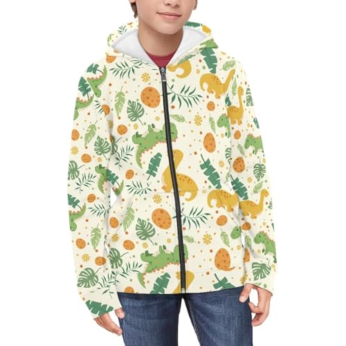 Modysero Kids Zipper Hoodies Regular Graphic Pattern Jacket for Girls Boys Long Sleeve Loose Fit Hooded Sweatshirt3