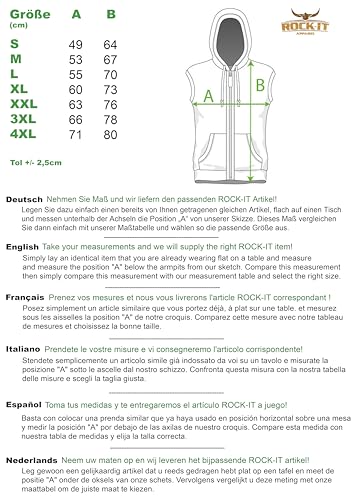 ROCK-IT Apparel Hoodie men Sleeveless zipped hoody Fitness Hoodie Men Sweater Training Vest Sweatshirt Tank Top S-4XL color Dark Grey S - Image 4