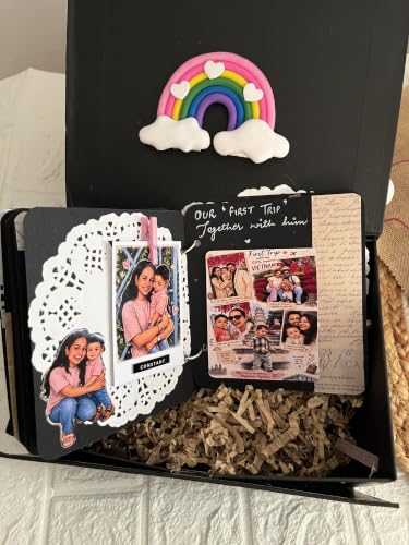 Image of HBH Birthday Scrapbook Memory Book Handmade Keepsake Album