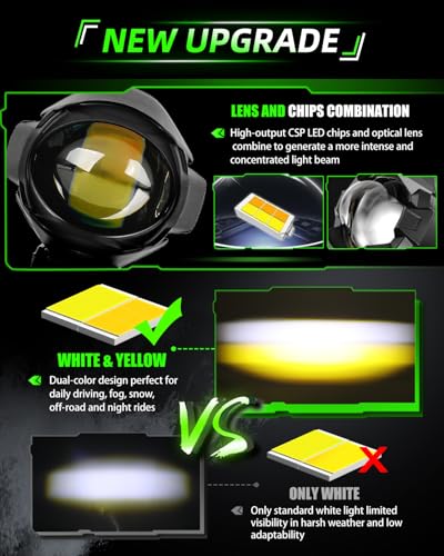 MGLLIGHT Dual Color LED Light Pods