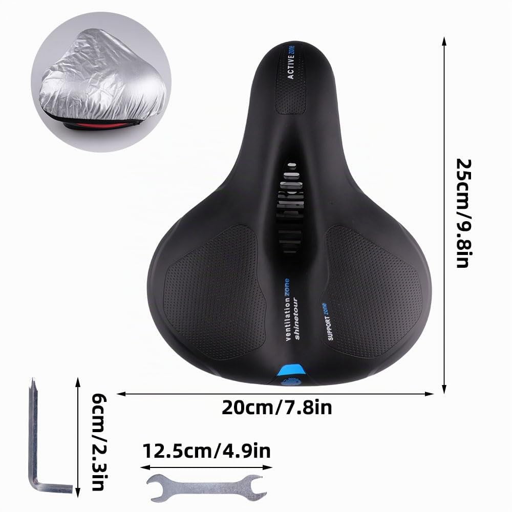 Comoda sella ergonomica per bicicletta da uomo e da donna
