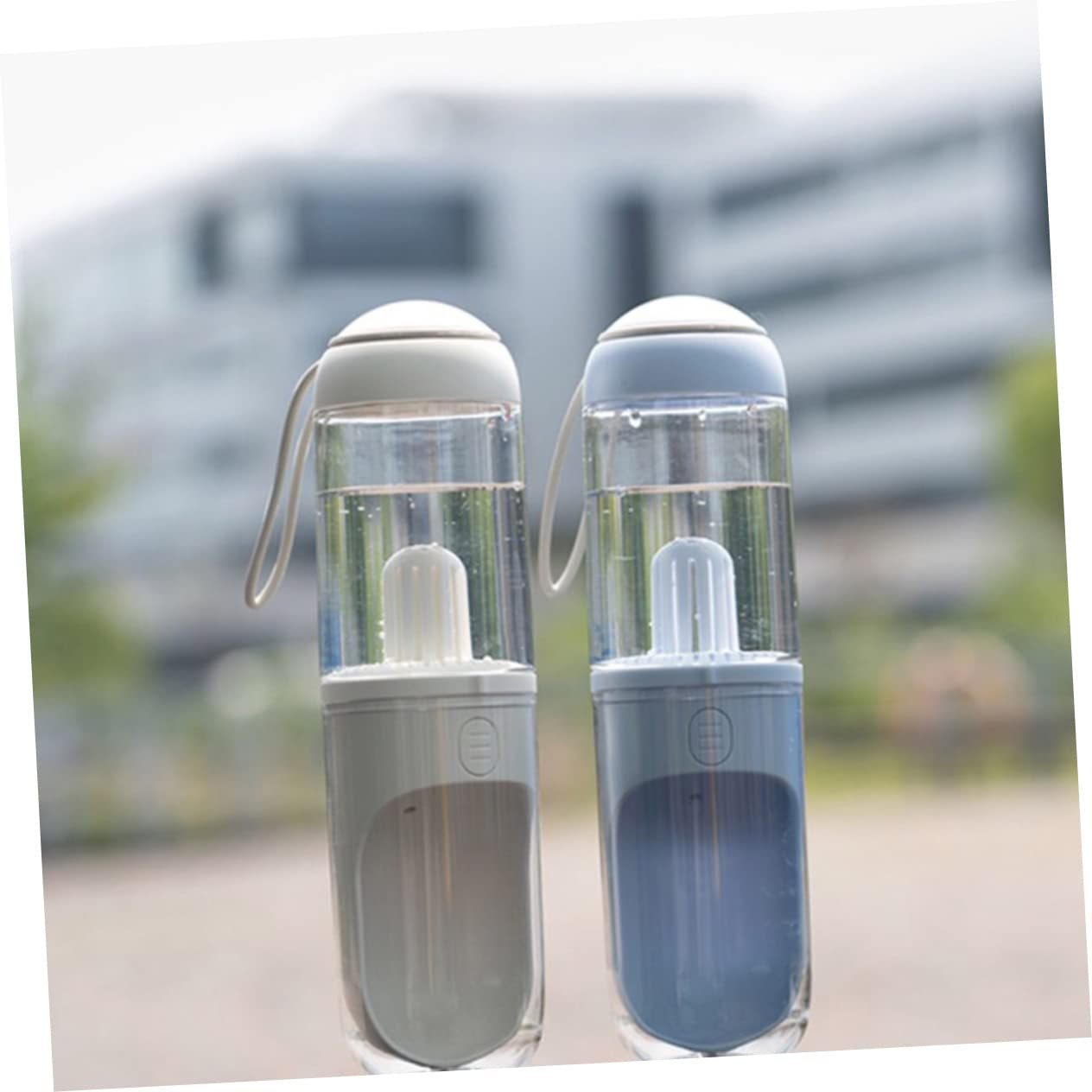 Borraccia per Cani Portatile 330ml, Dispenser Acqua per Animali, Apertura Mano, Design di Perdite per Uscire