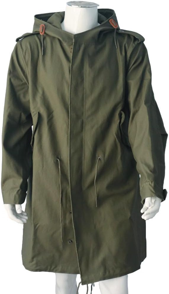 M1951 M51 Fishtail Parka Men's Windbreaker Fishtail Coat Pure Cotton Replica WW2 US