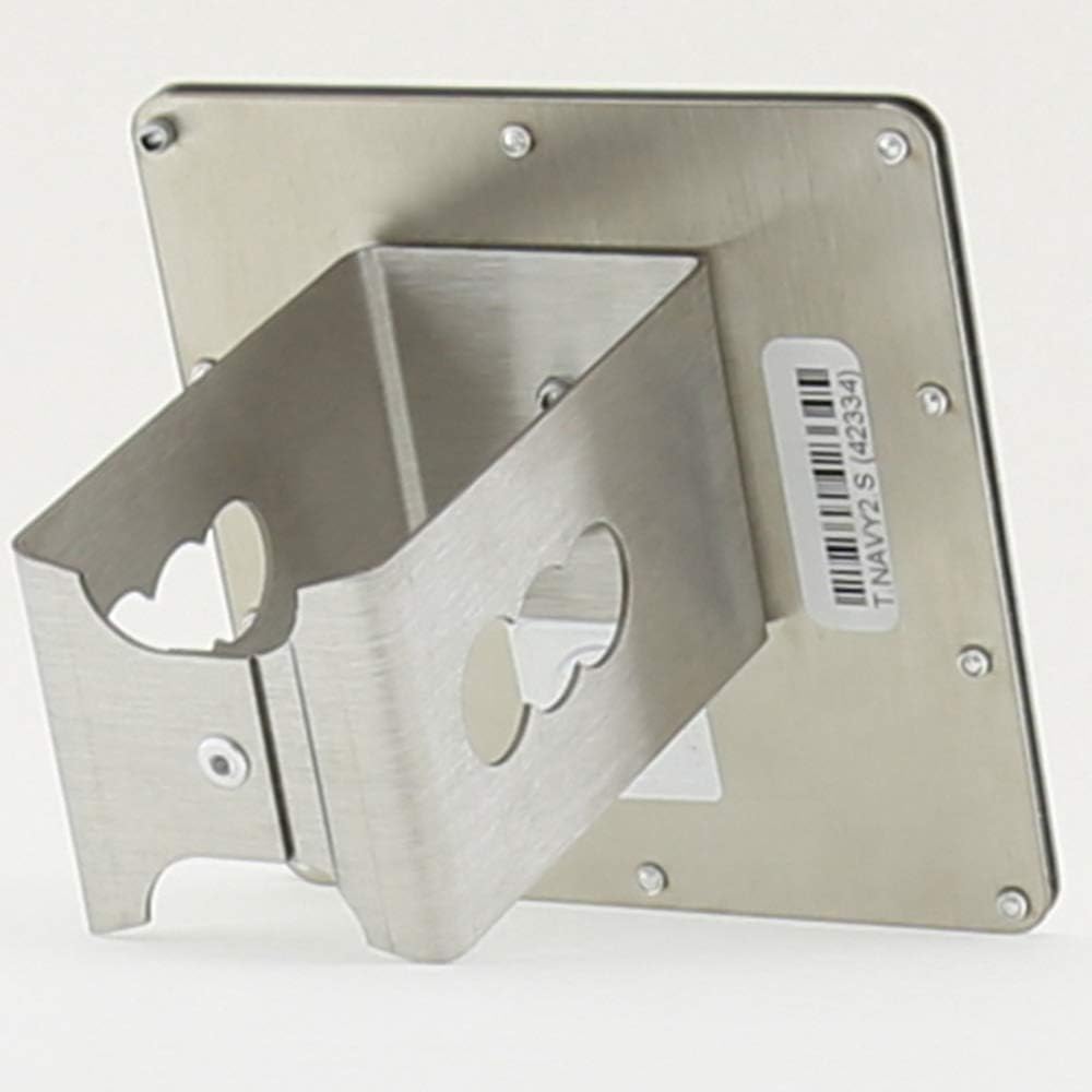 AU-TOMOTIVE GOLD Official Licensed Class 3 2" Laser Cut Trailer Hitch Plug Cover for US Navy Eagle Brushed Chrome