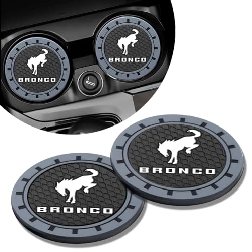 Car Cup Holder Insert Coasters for Ford Bronco Accessories, 2PCS