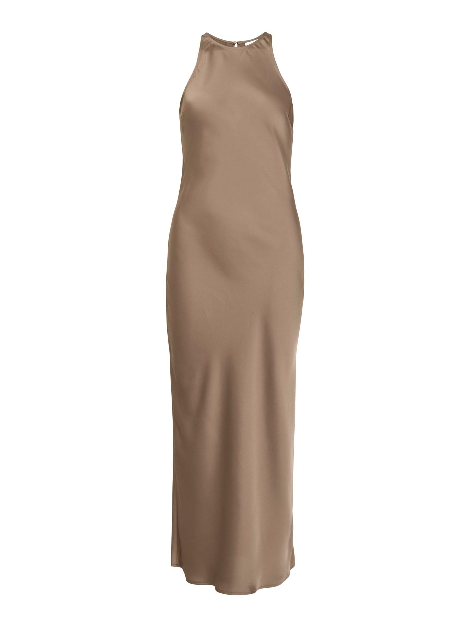 Vila Female Maxikleid Female Damen Maxikleid VIRAVENNA – Ärmelloses Sommerkleid mit Rundhalsausschnitt und fließender Passform