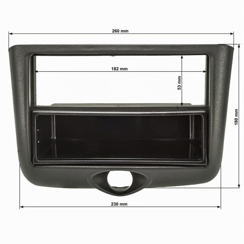 Sound Way Kit per montaggio autoradio 1 DIN Toyota Yaris 1999-2003, adattatore mascherina stereo