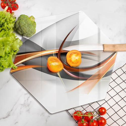 Planche induction verre 40cm Wallfluent au design hectogonal - 5