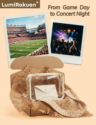 Image of Clear Crossbody Bags for Stadium, Fits 12x6x12 Policy