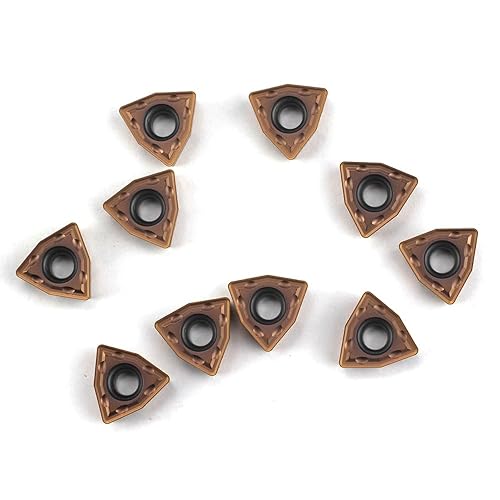 Miniatura 9 de Insertos de torneado de carburo WCMT06T304 WCMT32.51 TiN Insertos de carburo recubiertos para herramienta de torneado de torno CNC, soporte de