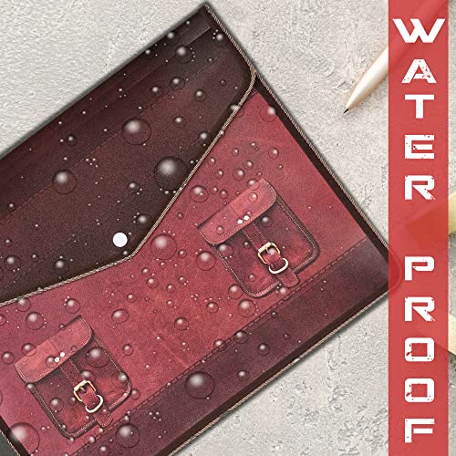 Image of FEDUS Pack 3 Documents Holder Envelope Folder,Stylist Printed File Storage Bag with Snap Button Transparent Plastic File for documents Certificate File Holder /Document Folder Organizer for Certificate