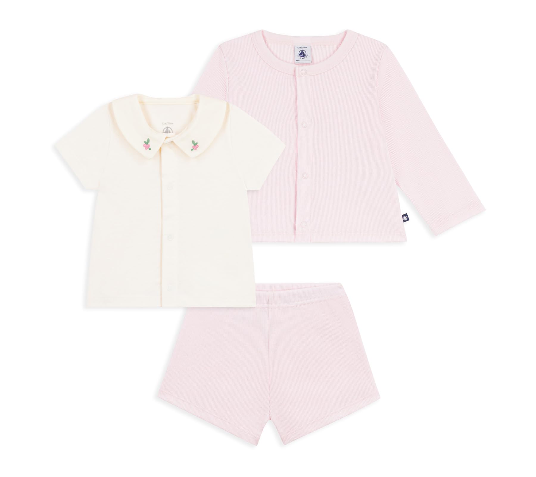 Petit Bateau Baby - Mädchen A0eyy Tag-Kleidung (3er Pack)