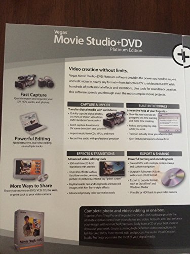 Image of Corel Sony Visual Creation Studio Pro