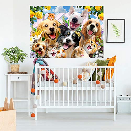 1000 PCS Dog Jigsaw Puzzles for Adults & Kids - Puppy Assembling Toy Gifts for Stimulating Imaginations