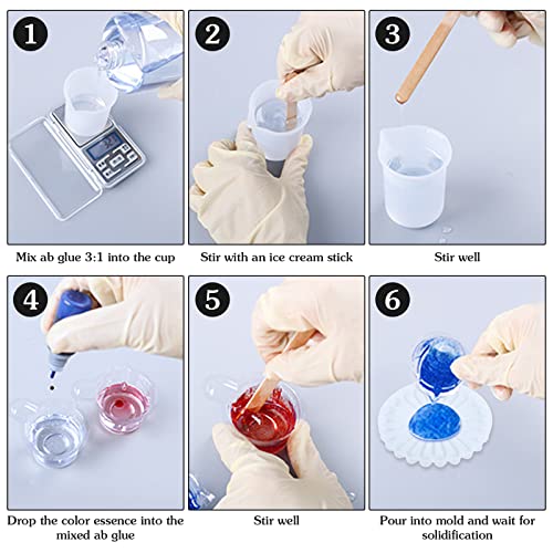 Stampi in Resina Coaster, Kit di Stampo in Resina