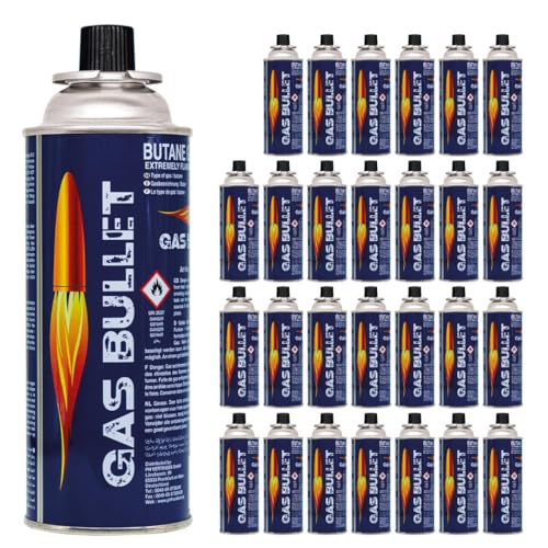 Gas Bullet Hochwertige Kartusche 28 x 227g - Perfekt f&uuml;r Campingkocher, Gasheizung, Unkrautbrenner | Typ MSF-1a | Ideale Gaspatrone f&uuml;r Camping, BBQ und vielseitige Anwendungen!