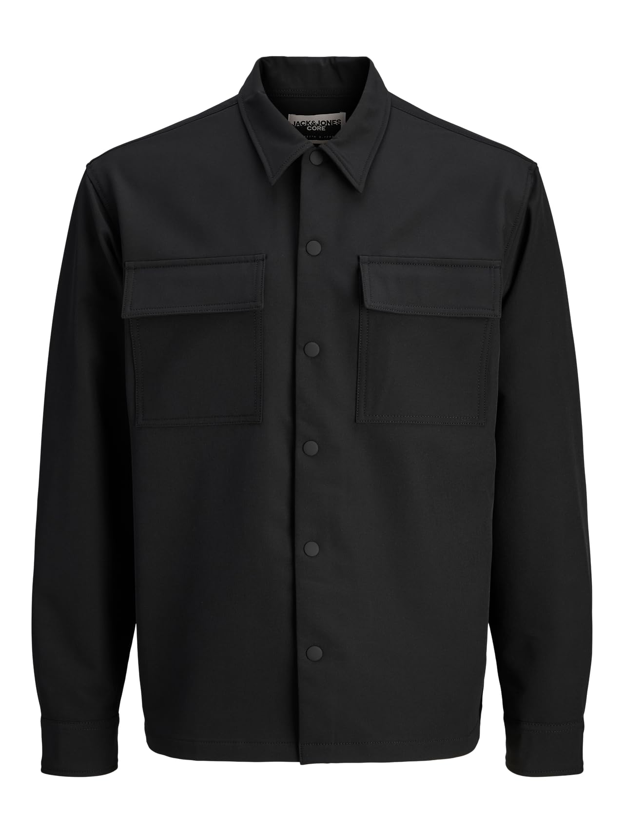 JACK & JONES Jcopoint Commute Travel Shirt BF, Negro, XL Hombres