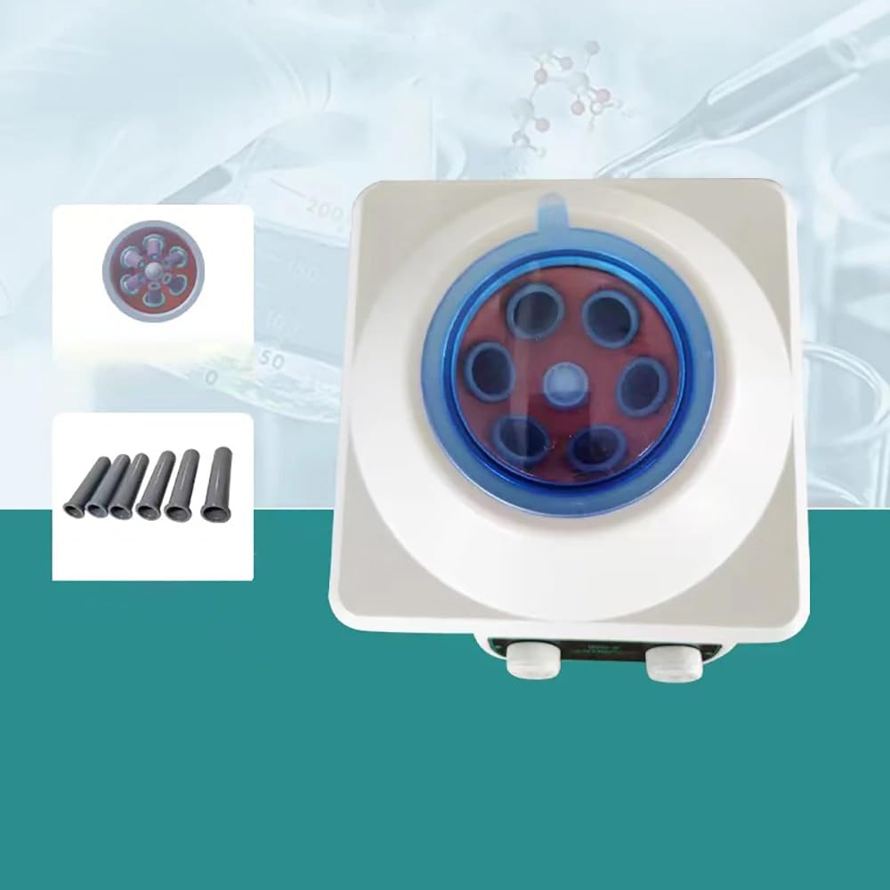 Centrífuga Eléctrica de Laboratorio, Centrífuga de Laboratorio 6 * 20ml, Centrífuga de Mesa Prp de Laboratorio para Separación de Muestras/Análisis Cualitativo de Baja Velocidad 4000 Rpm