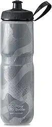 Garrafa de água Polar Bottle – sem BPA, garrafa esportiva térmica com alça (710 ml)