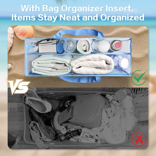 Image of XYFuuee Beach Bag Organizer Insert Divider for Medium Bogg Bag Accessories