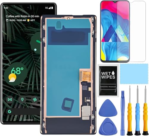 ZTOOYO Amoled for Google Pixel 6 Pro Screen Replacement with Frame for Pixel 6 Pro Screen Replacement G8VOU GLUOG LCD Display digitizer Touch Screen Assembly with Repair Part Tools (Blue)