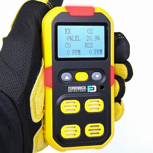 4 Gas Meter for Confined Space | USA NIST Calibration | O2 CO H2S LEL