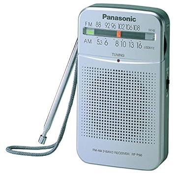 Rádio de bolso Panasonic AM/FM RF-P50 WLM