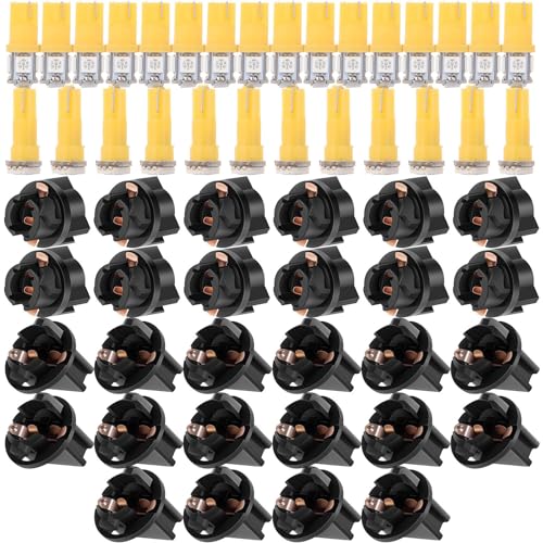 LBRST 16 x T10 5-5050-SMD Yellow Instrument Lights 16 x T10 168 Twist Lock Socket 12 x T5 1-5050-SMD Yellow 74 73 2721 Instrument Lights 12 x T5 74 73 2721 Twist Lock Socket