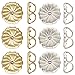 6Pcs/3Pairs - 14K Yellow Gold Filled - 6Pcs/3Pairs - .925 Sterling Silver Swirl Earring Backs (Large Size 7.0x7.2mm) w/Anti-Tarnish (Total: 12Pcs/6Pairs)