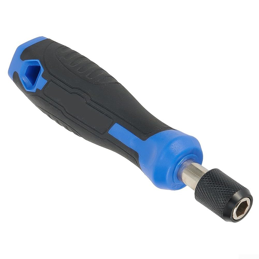QOXEZY Hex zelfborgende adapter, 5 inch 6,35 mm magnetische schroevendraaier handvat schroevendraaier bithouder, snelsluiting boor verlengstang (blauw QOXEZY Hex zelfborgende adapter, 5 inch 6,35 mm magnetische schroevendraaier handvat schroevendraaier bithouder, snelsluiting boor verlengstang (blauw