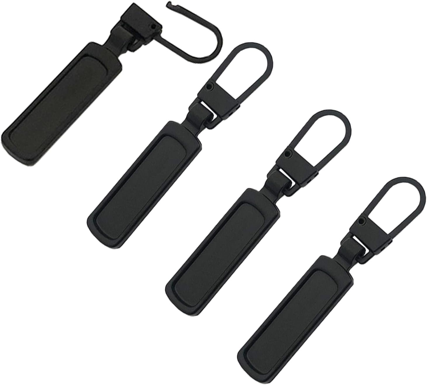 Mizeer Zipper Pull Replacement for Small Holes Zipper, Detachable Zipper Tab Repair for Clothing Jackets Boots