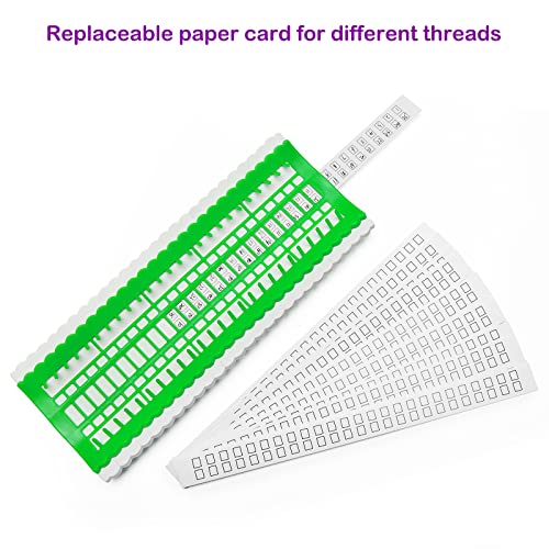 Image of Luxiv 50 Position Embroidery Floss Organizer, Thread Shelf with 15P Card | 50 Position Thread Holder And 15 Replaceable Cards, For Embroidery Floss, Needles, Cross Stitch And Sewing Projects