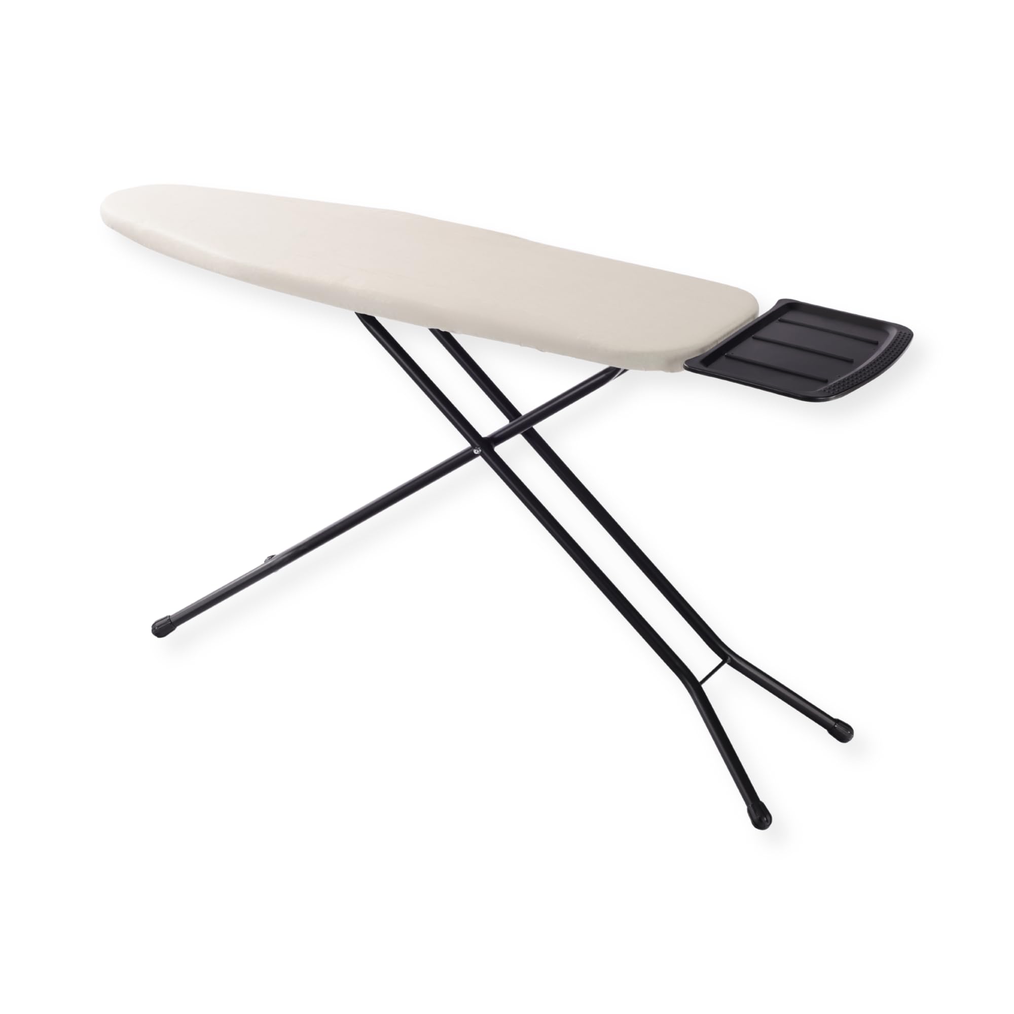 SensaHome Bügelbrett – Klappbarer Bügeltisch mit Dampfeinheitshalter – 125×45cm – Taupe