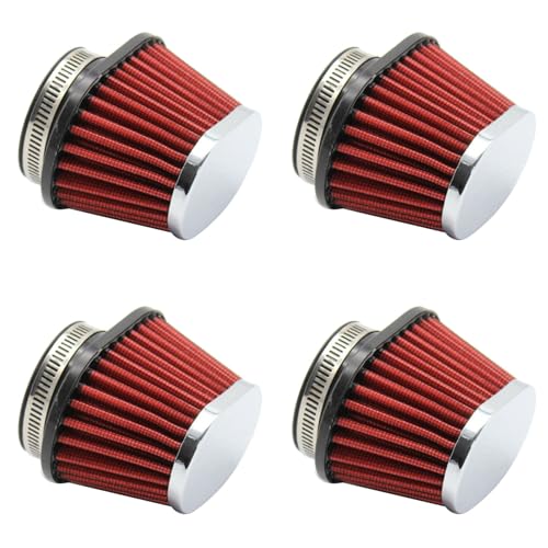 4X Filtre à Air de Moto 60 mm Accessoires Universels d'Admission